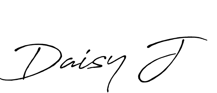 Make a beautiful signature design for name Daisy J. With this signature (Antro_Vectra_Bolder) style, you can create a handwritten signature for free. Daisy J signature style 7 images and pictures png