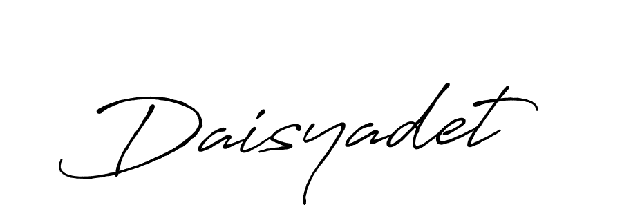 Similarly Antro_Vectra_Bolder is the best handwritten signature design. Signature creator online .You can use it as an online autograph creator for name Daisyadet. Daisyadet signature style 7 images and pictures png