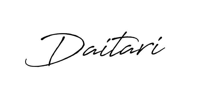 Also You can easily find your signature by using the search form. We will create Daitari name handwritten signature images for you free of cost using Antro_Vectra_Bolder sign style. Daitari signature style 7 images and pictures png