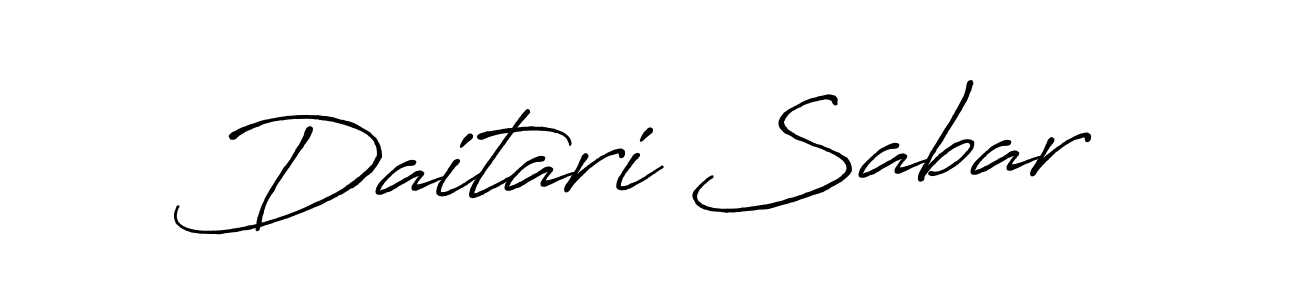 if you are searching for the best signature style for your name Daitari Sabar. so please give up your signature search. here we have designed multiple signature styles  using Antro_Vectra_Bolder. Daitari Sabar signature style 7 images and pictures png