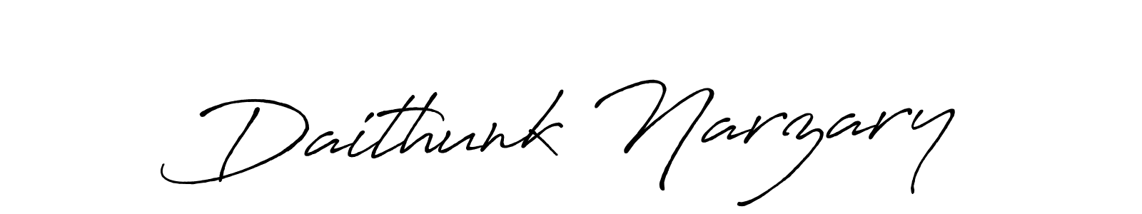 Create a beautiful signature design for name Daithunk Narzary. With this signature (Antro_Vectra_Bolder) fonts, you can make a handwritten signature for free. Daithunk Narzary signature style 7 images and pictures png