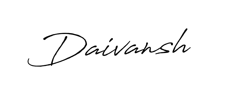 Similarly Antro_Vectra_Bolder is the best handwritten signature design. Signature creator online .You can use it as an online autograph creator for name Daivansh. Daivansh signature style 7 images and pictures png