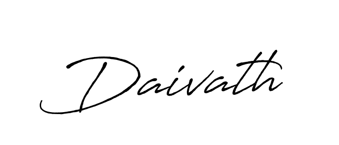 Make a beautiful signature design for name Daivath. With this signature (Antro_Vectra_Bolder) style, you can create a handwritten signature for free. Daivath signature style 7 images and pictures png