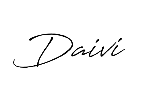 Also we have Daivi name is the best signature style. Create professional handwritten signature collection using Antro_Vectra_Bolder autograph style. Daivi signature style 7 images and pictures png