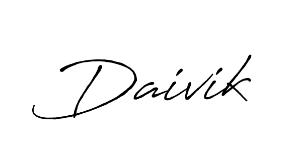Similarly Antro_Vectra_Bolder is the best handwritten signature design. Signature creator online .You can use it as an online autograph creator for name Daivik. Daivik signature style 7 images and pictures png
