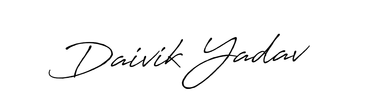 Make a beautiful signature design for name Daivik Yadav. Use this online signature maker to create a handwritten signature for free. Daivik Yadav signature style 7 images and pictures png