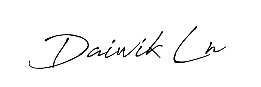 How to make Daiwik Ln signature? Antro_Vectra_Bolder is a professional autograph style. Create handwritten signature for Daiwik Ln name. Daiwik Ln signature style 7 images and pictures png