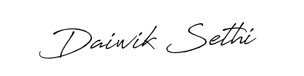 It looks lik you need a new signature style for name Daiwik Sethi. Design unique handwritten (Antro_Vectra_Bolder) signature with our free signature maker in just a few clicks. Daiwik Sethi signature style 7 images and pictures png