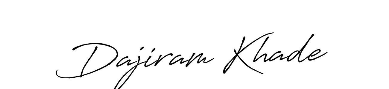 if you are searching for the best signature style for your name Dajiram Khade. so please give up your signature search. here we have designed multiple signature styles  using Antro_Vectra_Bolder. Dajiram Khade signature style 7 images and pictures png