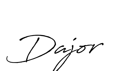 How to make Dajor name signature. Use Antro_Vectra_Bolder style for creating short signs online. This is the latest handwritten sign. Dajor signature style 7 images and pictures png