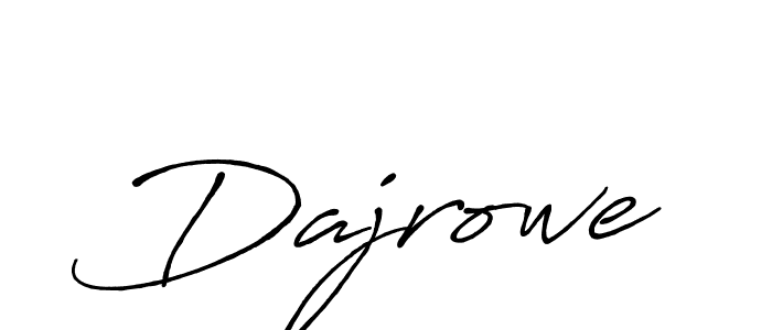 Design your own signature with our free online signature maker. With this signature software, you can create a handwritten (Antro_Vectra_Bolder) signature for name Dajrowe. Dajrowe signature style 7 images and pictures png