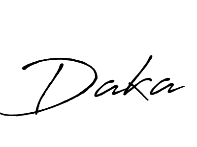 You should practise on your own different ways (Antro_Vectra_Bolder) to write your name (Daka) in signature. don't let someone else do it for you. Daka signature style 7 images and pictures png