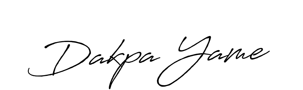 How to make Dakpa Yame name signature. Use Antro_Vectra_Bolder style for creating short signs online. This is the latest handwritten sign. Dakpa Yame signature style 7 images and pictures png