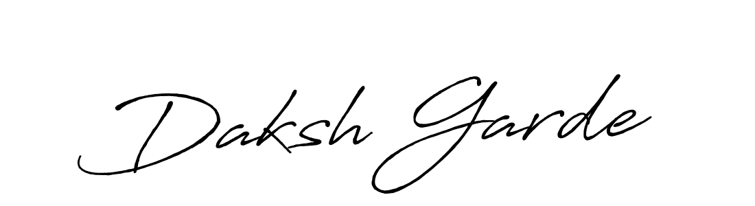 It looks lik you need a new signature style for name Daksh Garde. Design unique handwritten (Antro_Vectra_Bolder) signature with our free signature maker in just a few clicks. Daksh Garde signature style 7 images and pictures png
