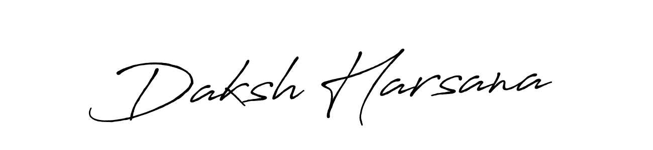 You can use this online signature creator to create a handwritten signature for the name Daksh Harsana. This is the best online autograph maker. Daksh Harsana signature style 7 images and pictures png