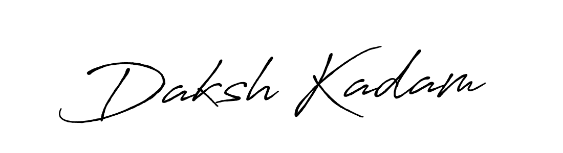 if you are searching for the best signature style for your name Daksh Kadam. so please give up your signature search. here we have designed multiple signature styles  using Antro_Vectra_Bolder. Daksh Kadam signature style 7 images and pictures png