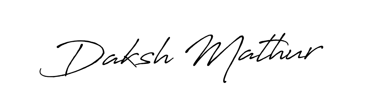 This is the best signature style for the Daksh Mathur name. Also you like these signature font (Antro_Vectra_Bolder). Mix name signature. Daksh Mathur signature style 7 images and pictures png