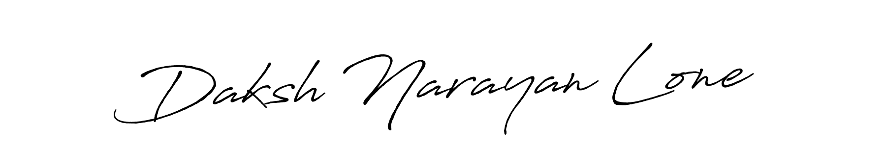Design your own signature with our free online signature maker. With this signature software, you can create a handwritten (Antro_Vectra_Bolder) signature for name Daksh Narayan Lone. Daksh Narayan Lone signature style 7 images and pictures png