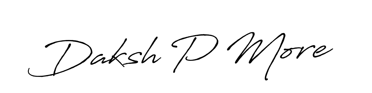 How to Draw Daksh P More signature style? Antro_Vectra_Bolder is a latest design signature styles for name Daksh P More. Daksh P More signature style 7 images and pictures png
