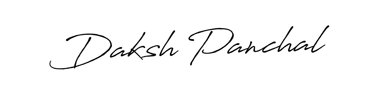 The best way (Antro_Vectra_Bolder) to make a short signature is to pick only two or three words in your name. The name Daksh Panchal include a total of six letters. For converting this name. Daksh Panchal signature style 7 images and pictures png