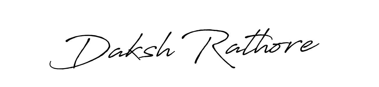 Also we have Daksh Rathore name is the best signature style. Create professional handwritten signature collection using Antro_Vectra_Bolder autograph style. Daksh Rathore signature style 7 images and pictures png