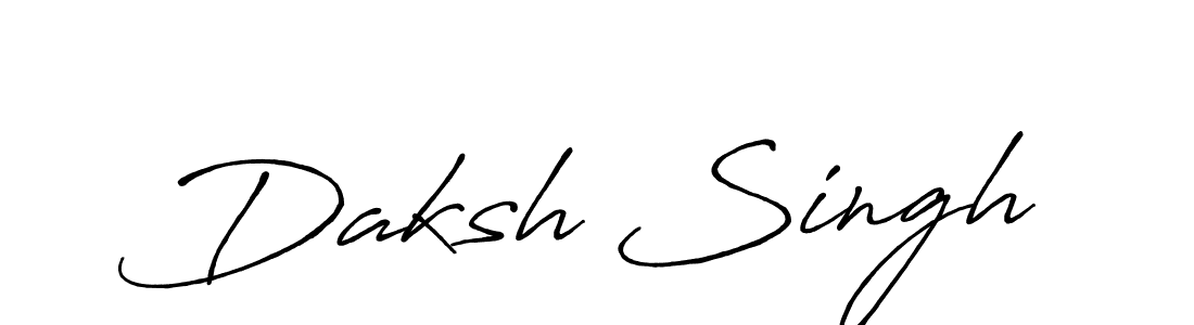 Use a signature maker to create a handwritten signature online. With this signature software, you can design (Antro_Vectra_Bolder) your own signature for name Daksh Singh. Daksh Singh signature style 7 images and pictures png