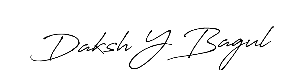 How to make Daksh Y Bagul signature? Antro_Vectra_Bolder is a professional autograph style. Create handwritten signature for Daksh Y Bagul name. Daksh Y Bagul signature style 7 images and pictures png
