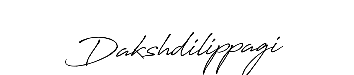 Make a beautiful signature design for name Dakshdilippagi. With this signature (Antro_Vectra_Bolder) style, you can create a handwritten signature for free. Dakshdilippagi signature style 7 images and pictures png
