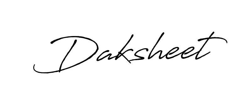 Design your own signature with our free online signature maker. With this signature software, you can create a handwritten (Antro_Vectra_Bolder) signature for name Daksheet. Daksheet signature style 7 images and pictures png