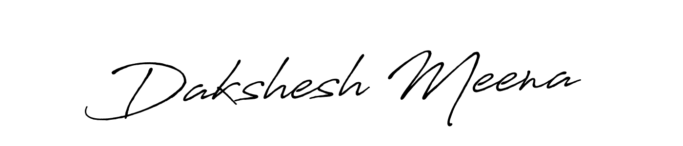 How to make Dakshesh Meena name signature. Use Antro_Vectra_Bolder style for creating short signs online. This is the latest handwritten sign. Dakshesh Meena signature style 7 images and pictures png