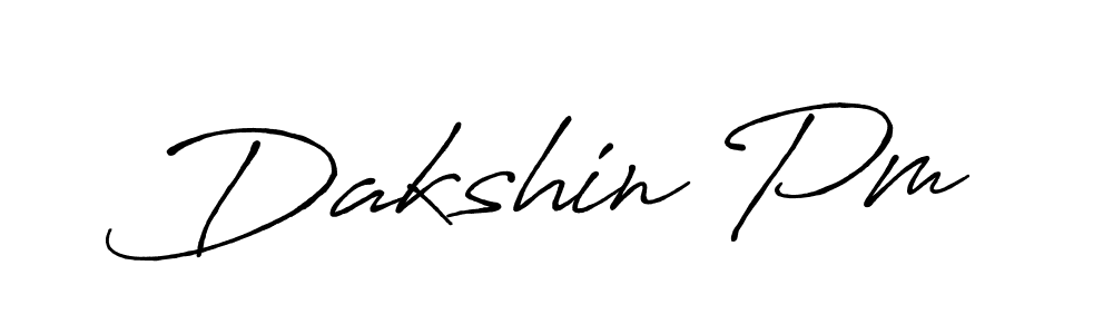 How to make Dakshin Pm signature? Antro_Vectra_Bolder is a professional autograph style. Create handwritten signature for Dakshin Pm name. Dakshin Pm signature style 7 images and pictures png