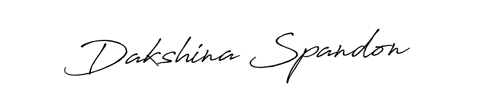 Use a signature maker to create a handwritten signature online. With this signature software, you can design (Antro_Vectra_Bolder) your own signature for name Dakshina Spandon. Dakshina Spandon signature style 7 images and pictures png