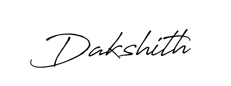 Make a beautiful signature design for name Dakshith. With this signature (Antro_Vectra_Bolder) style, you can create a handwritten signature for free. Dakshith signature style 7 images and pictures png