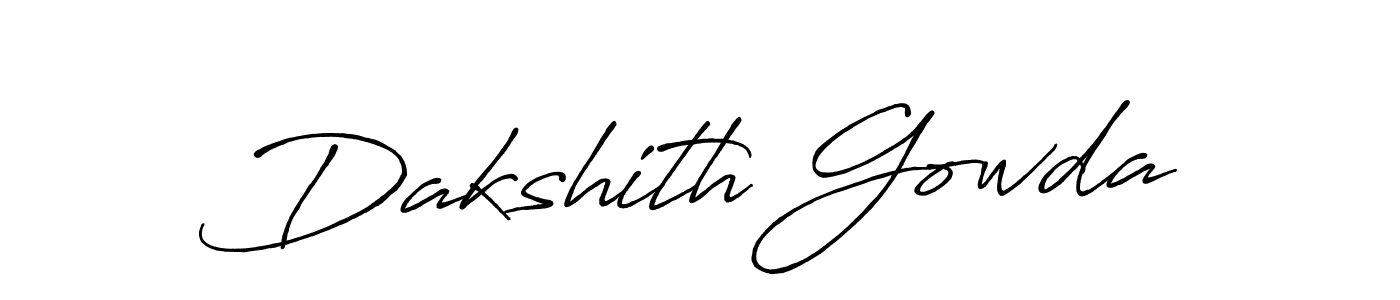 Design your own signature with our free online signature maker. With this signature software, you can create a handwritten (Antro_Vectra_Bolder) signature for name Dakshith Gowda. Dakshith Gowda signature style 7 images and pictures png