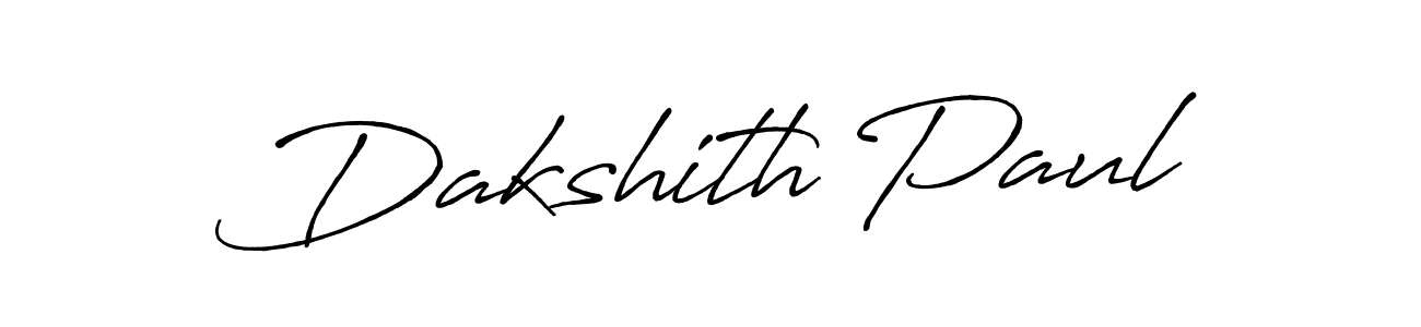 Make a short Dakshith Paul signature style. Manage your documents anywhere anytime using Antro_Vectra_Bolder. Create and add eSignatures, submit forms, share and send files easily. Dakshith Paul signature style 7 images and pictures png