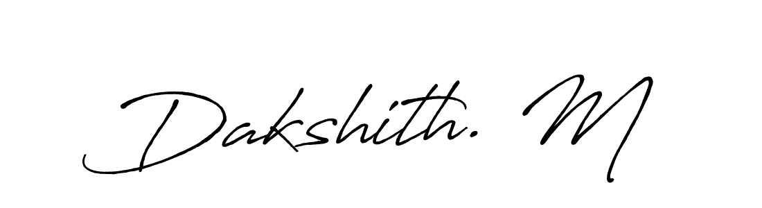 if you are searching for the best signature style for your name Dakshith. M. so please give up your signature search. here we have designed multiple signature styles  using Antro_Vectra_Bolder. Dakshith. M signature style 7 images and pictures png