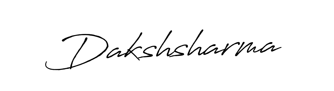 Create a beautiful signature design for name Dakshsharma. With this signature (Antro_Vectra_Bolder) fonts, you can make a handwritten signature for free. Dakshsharma signature style 7 images and pictures png