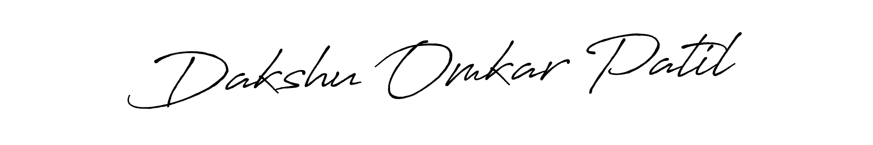 Design your own signature with our free online signature maker. With this signature software, you can create a handwritten (Antro_Vectra_Bolder) signature for name Dakshu Omkar Patil. Dakshu Omkar Patil signature style 7 images and pictures png