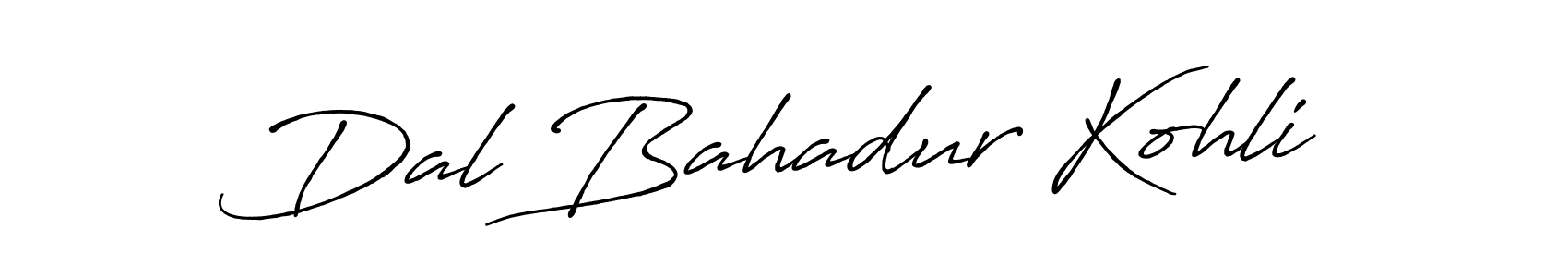 Antro_Vectra_Bolder is a professional signature style that is perfect for those who want to add a touch of class to their signature. It is also a great choice for those who want to make their signature more unique. Get Dal Bahadur Kohli name to fancy signature for free. Dal Bahadur Kohli signature style 7 images and pictures png