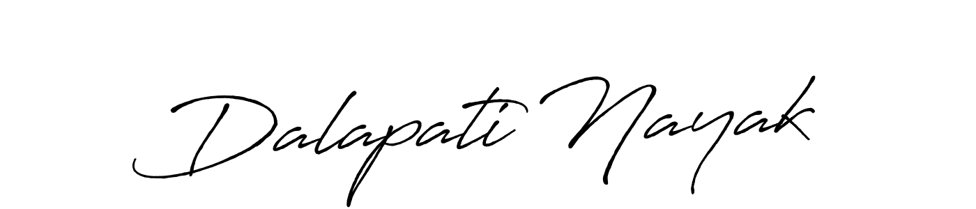 Make a beautiful signature design for name Dalapati Nayak. With this signature (Antro_Vectra_Bolder) style, you can create a handwritten signature for free. Dalapati Nayak signature style 7 images and pictures png