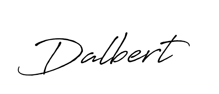 How to make Dalbert signature? Antro_Vectra_Bolder is a professional autograph style. Create handwritten signature for Dalbert name. Dalbert signature style 7 images and pictures png