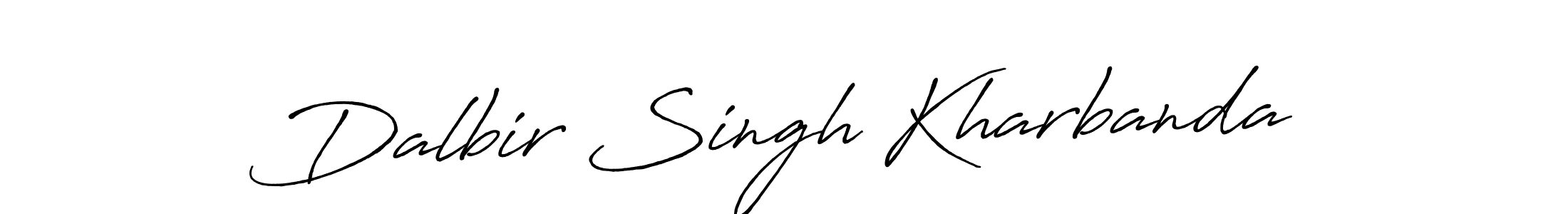 Antro_Vectra_Bolder is a professional signature style that is perfect for those who want to add a touch of class to their signature. It is also a great choice for those who want to make their signature more unique. Get Dalbir Singh Kharbanda name to fancy signature for free. Dalbir Singh Kharbanda signature style 7 images and pictures png