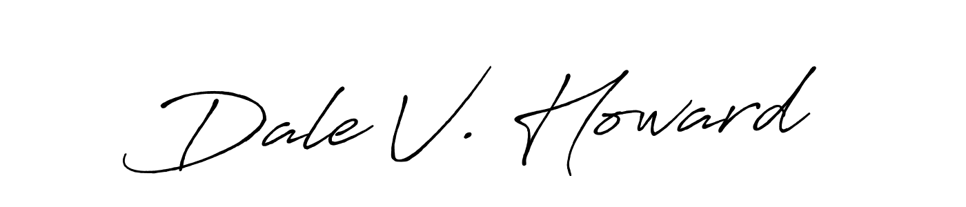 Create a beautiful signature design for name Dale V. Howard. With this signature (Antro_Vectra_Bolder) fonts, you can make a handwritten signature for free. Dale V. Howard signature style 7 images and pictures png