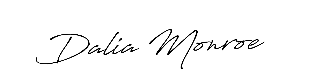 Similarly Antro_Vectra_Bolder is the best handwritten signature design. Signature creator online .You can use it as an online autograph creator for name Dalia Monroe. Dalia Monroe signature style 7 images and pictures png