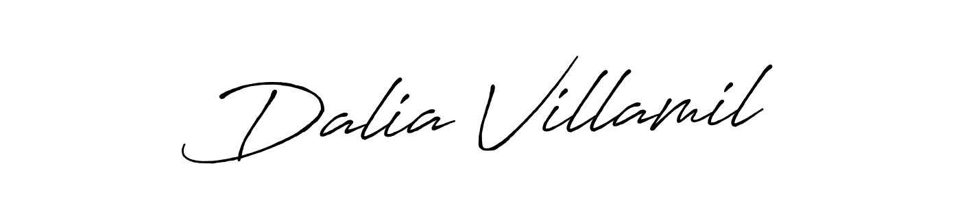 You should practise on your own different ways (Antro_Vectra_Bolder) to write your name (Dalia Villamil) in signature. don't let someone else do it for you. Dalia Villamil signature style 7 images and pictures png