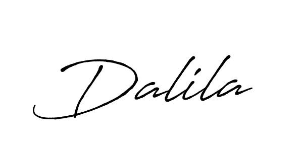 Use a signature maker to create a handwritten signature online. With this signature software, you can design (Antro_Vectra_Bolder) your own signature for name Dalila. Dalila signature style 7 images and pictures png