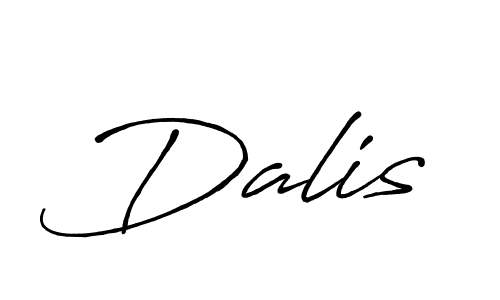 Dalis stylish signature style. Best Handwritten Sign (Antro_Vectra_Bolder) for my name. Handwritten Signature Collection Ideas for my name Dalis. Dalis signature style 7 images and pictures png