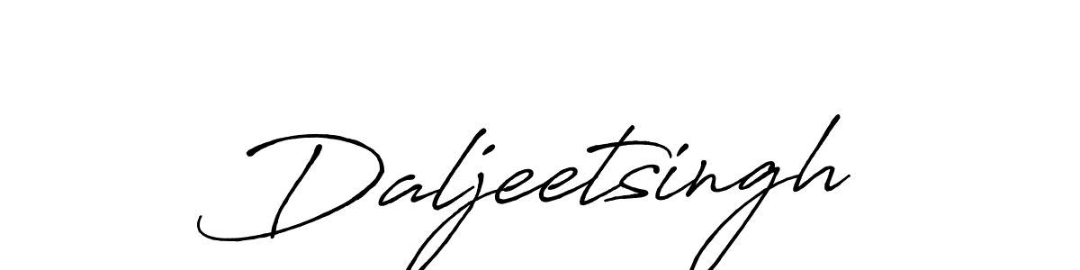 How to make Daljeetsingh signature? Antro_Vectra_Bolder is a professional autograph style. Create handwritten signature for Daljeetsingh name. Daljeetsingh signature style 7 images and pictures png