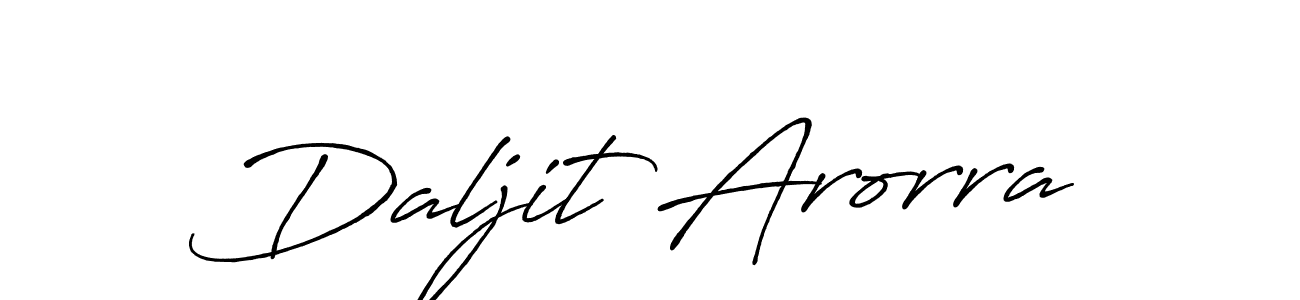 Use a signature maker to create a handwritten signature online. With this signature software, you can design (Antro_Vectra_Bolder) your own signature for name Daljit Arorra. Daljit Arorra signature style 7 images and pictures png