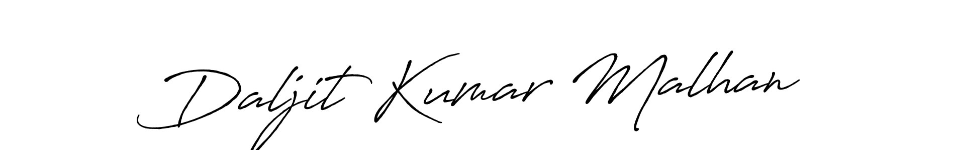 It looks lik you need a new signature style for name Daljit Kumar Malhan. Design unique handwritten (Antro_Vectra_Bolder) signature with our free signature maker in just a few clicks. Daljit Kumar Malhan signature style 7 images and pictures png